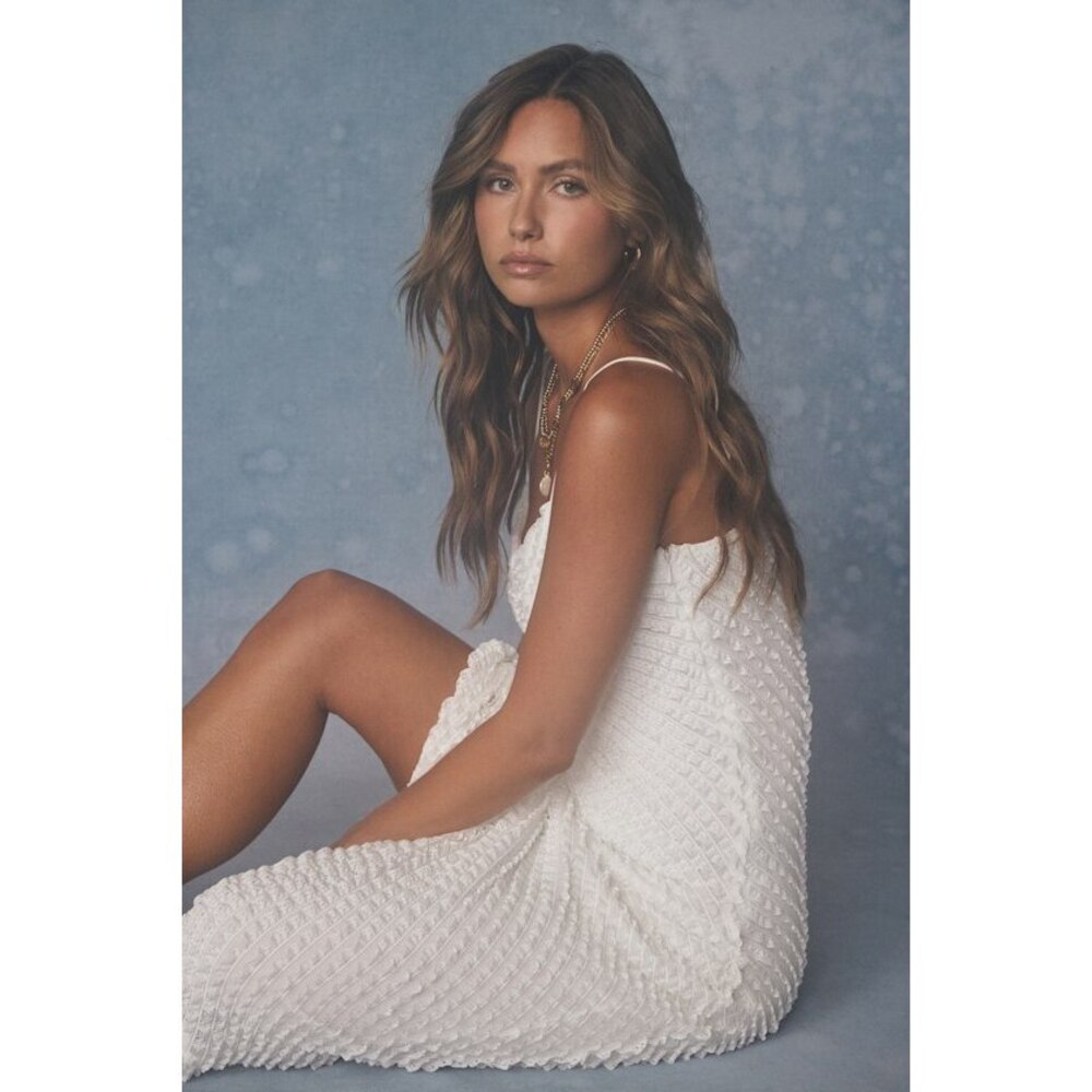 Lulus Roseanna White Crochet Lace Midi Dress - Size L